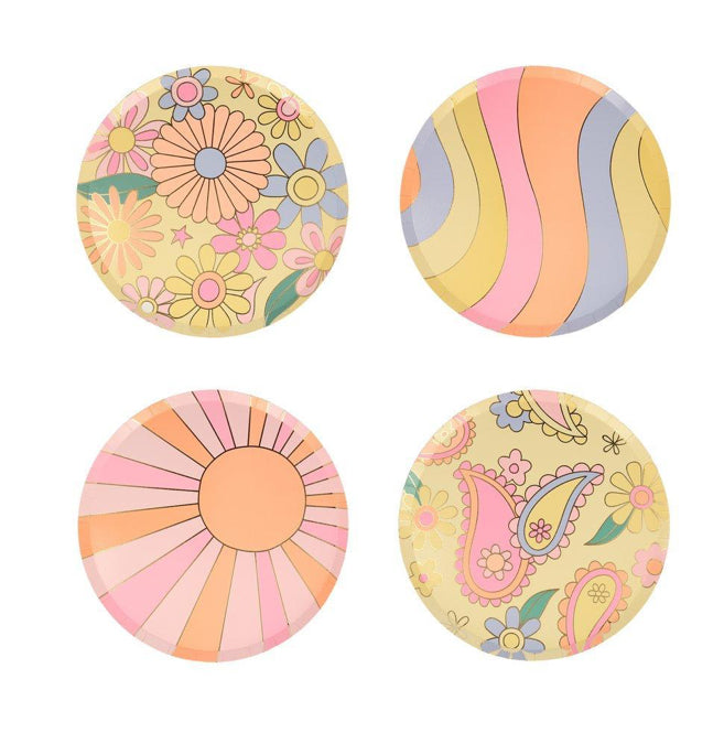 Psychedelic 60s Side Plates