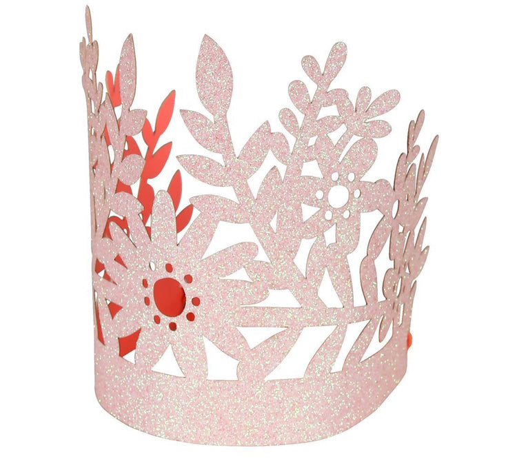 Pink Glitter Crown