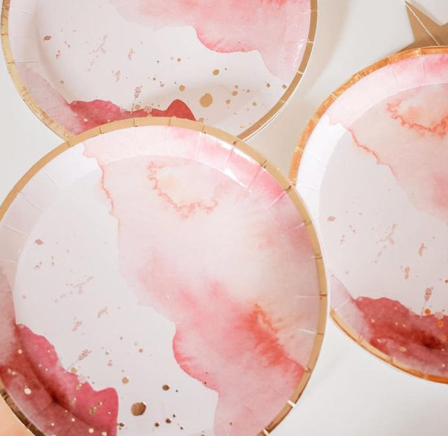 Pretty in Pink Dessert Plate