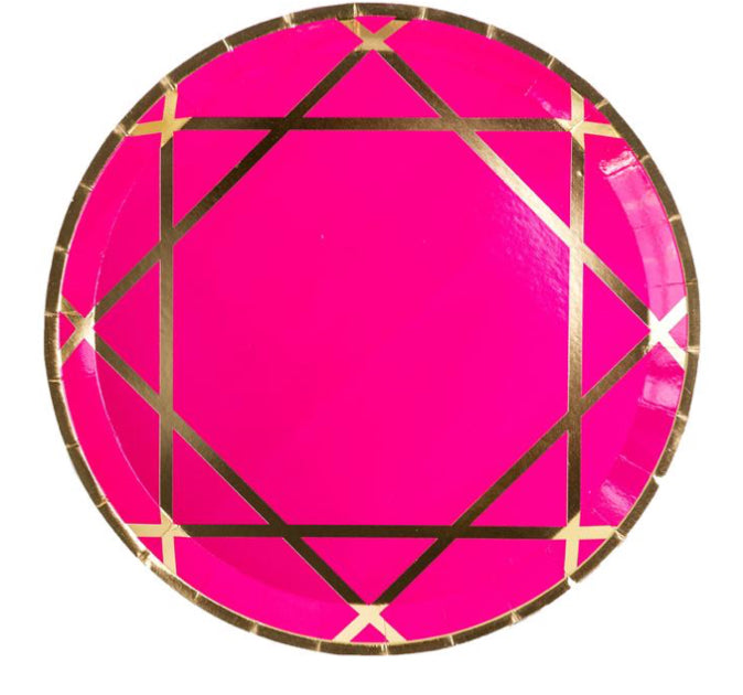 Enchante Pink Dinner Plates
