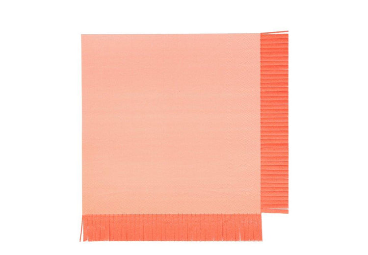 Neon Fringe Large Napkins