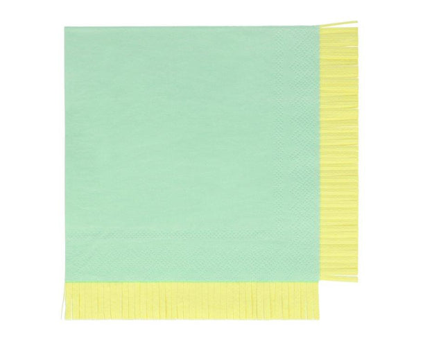 Neon Fringe Large Napkins