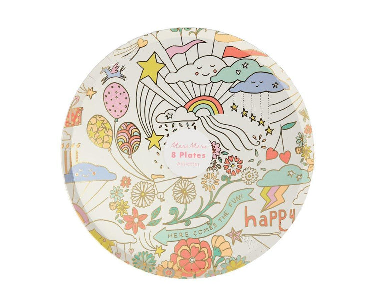 Happy Doodle Small Plate
