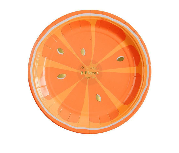 Neon Citrus Plates