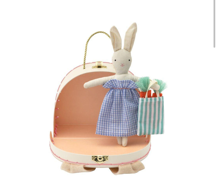 Bunny Mini Suitcase Doll