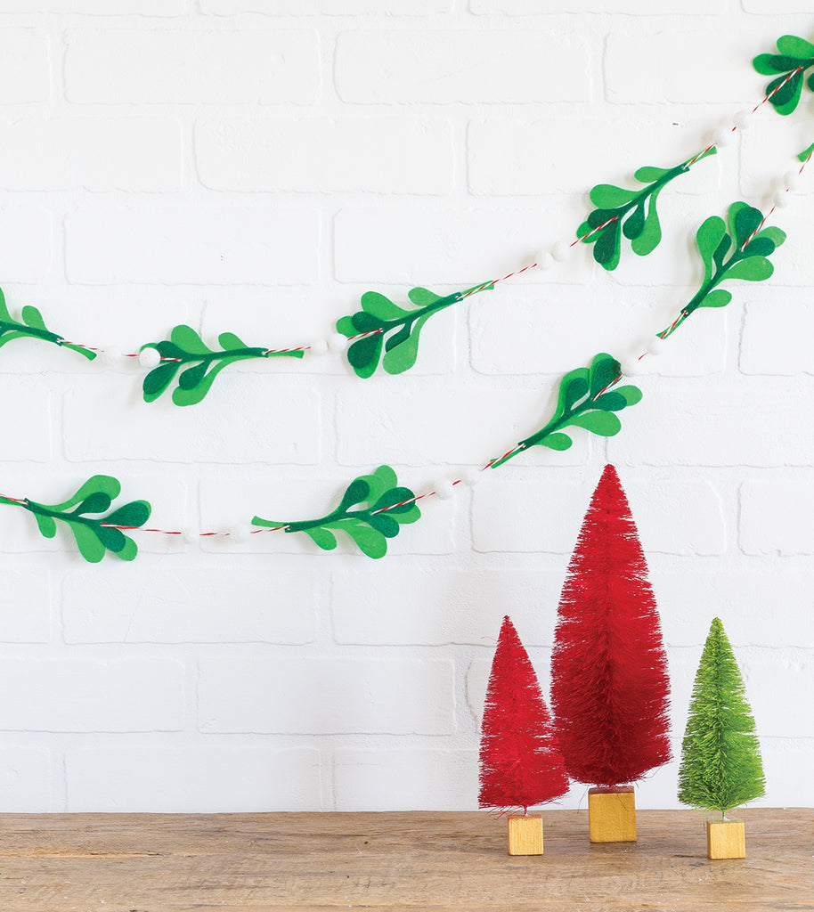 Mistletoe Felt Banner