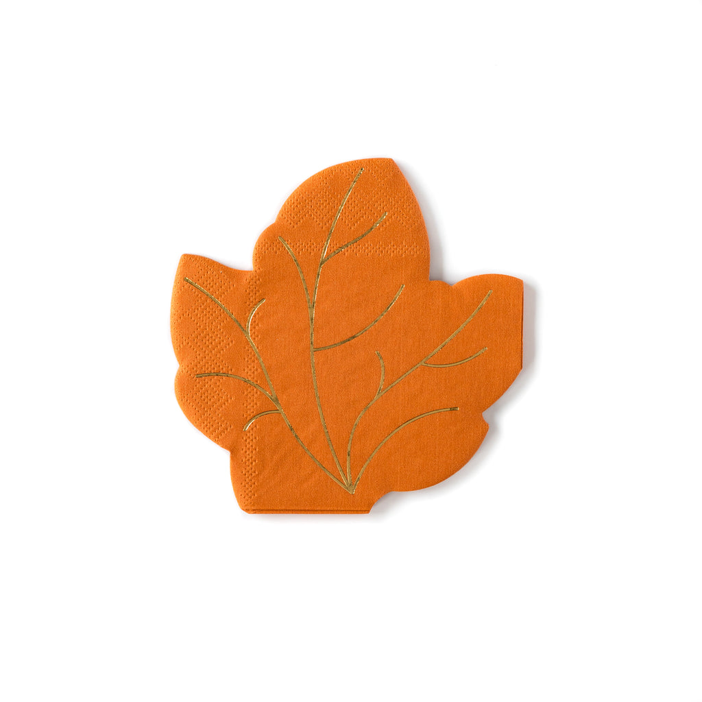 Gold Foil Leaf Napkin