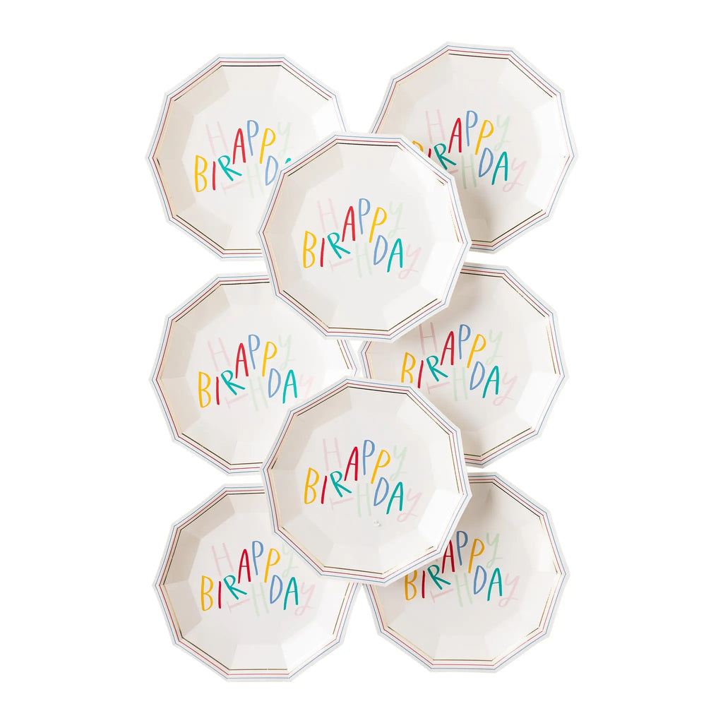 Oui Party Hexagon Birthday Plate