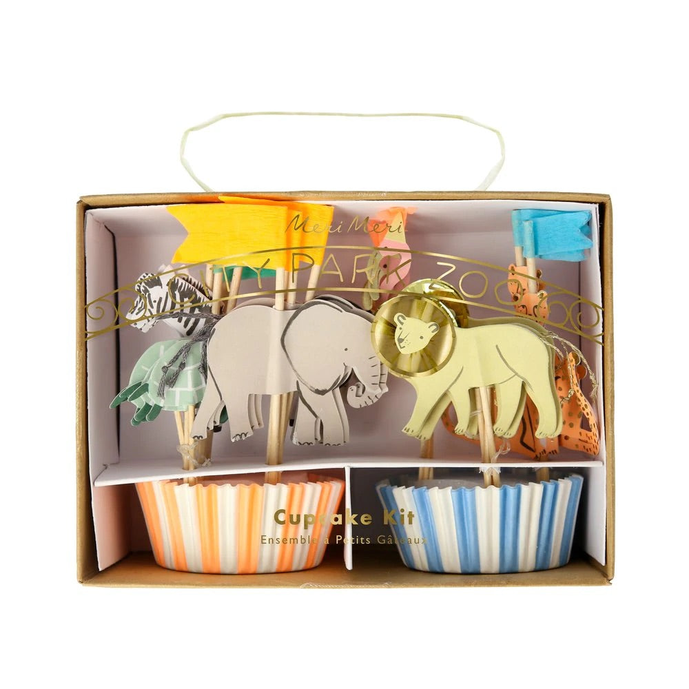 Safari Animal Cupcake Kit