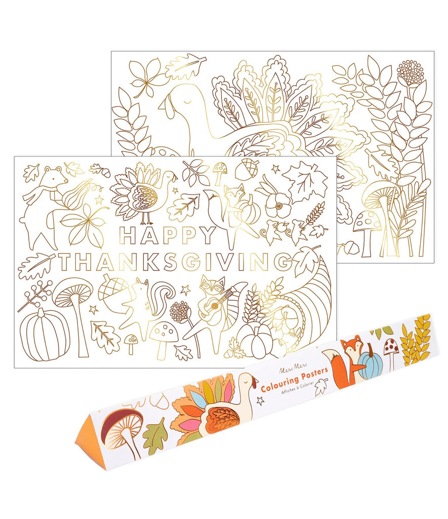 Thanksgiving Coloring Poster