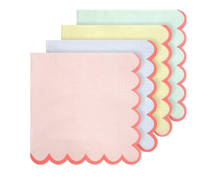 Pastel Neon Edge Napkins