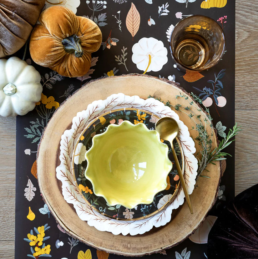 Harvest Leaves Wreath Plate
