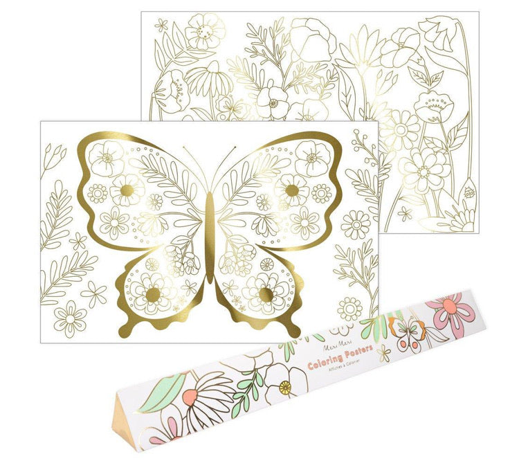 Butterfly Coloring Poster