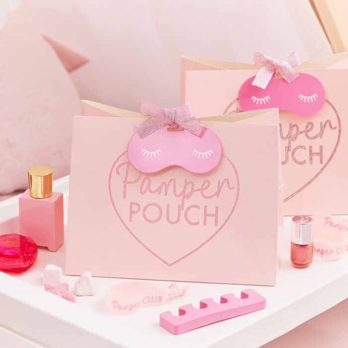 Pink Glitter Pamper Gift Bag