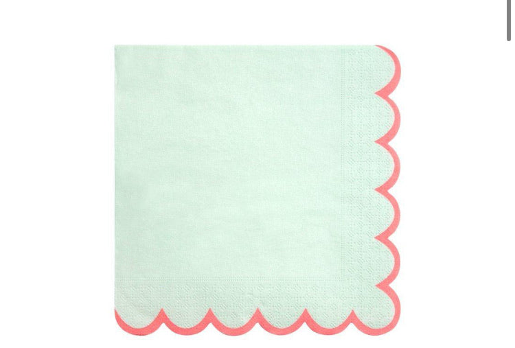 Pastel Neon Edge Napkins