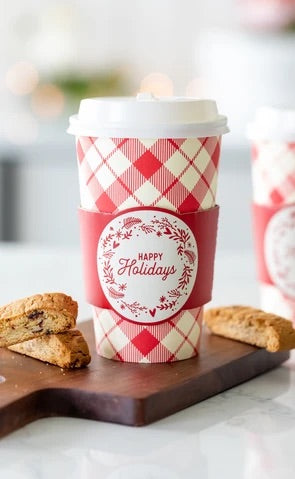 Red Holiday To Go Cups
