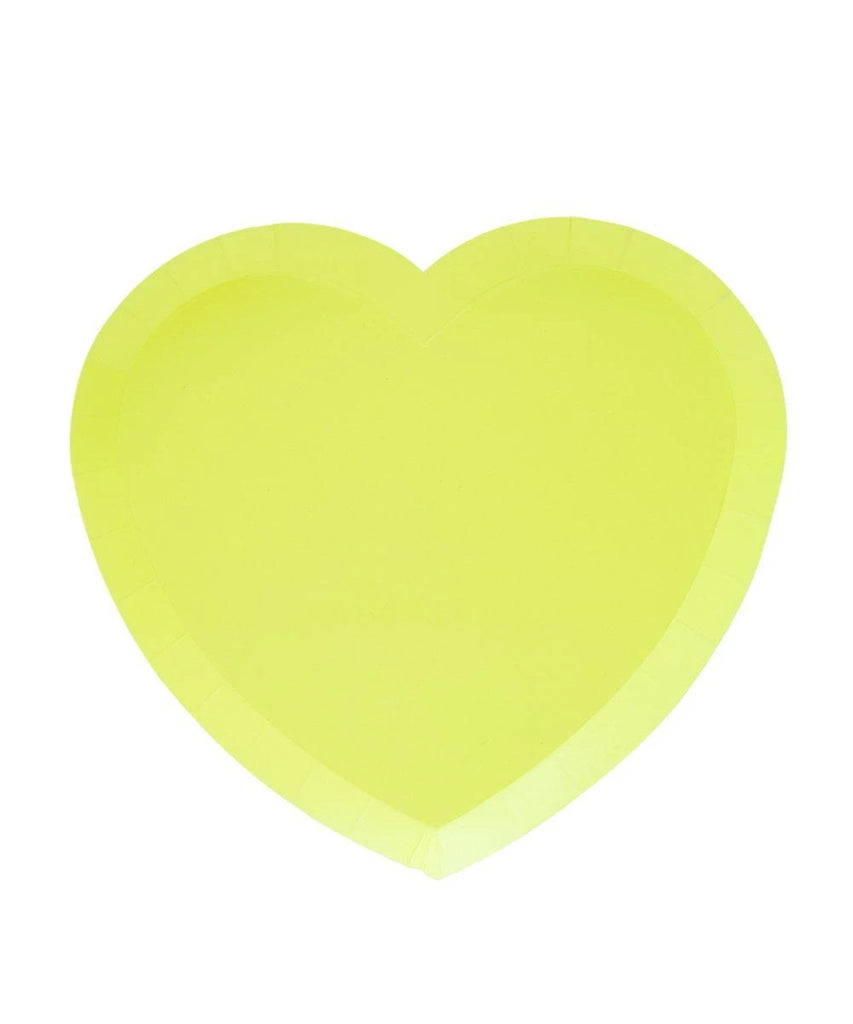 Oh Happy Day I Heart Neon Heart Plates