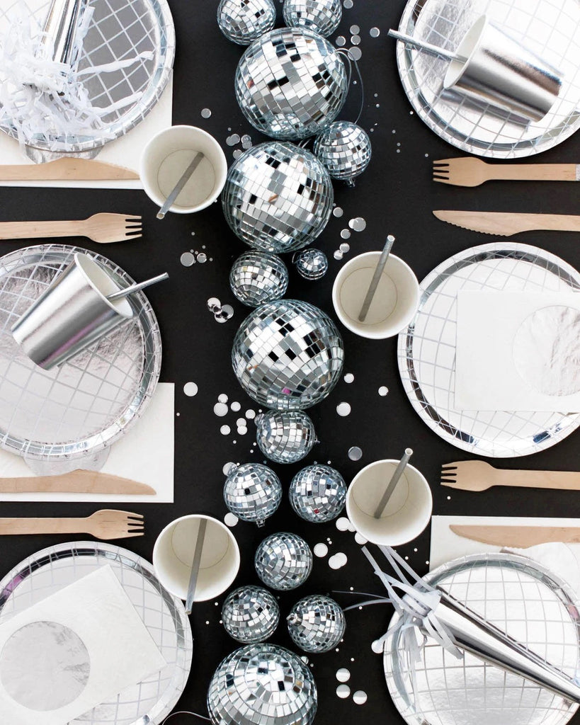 Oh Happy Day Disco Ball Plates