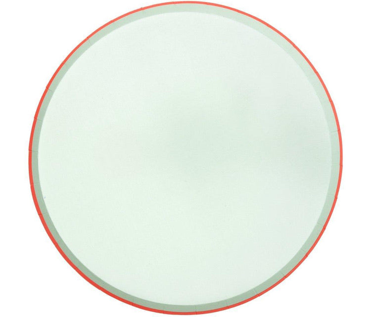 Pastel Neon Edge Dinner Plates