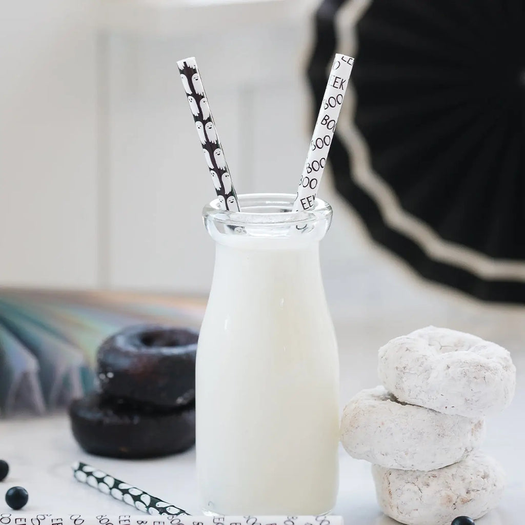Boo Ghosts Reusable Straws
