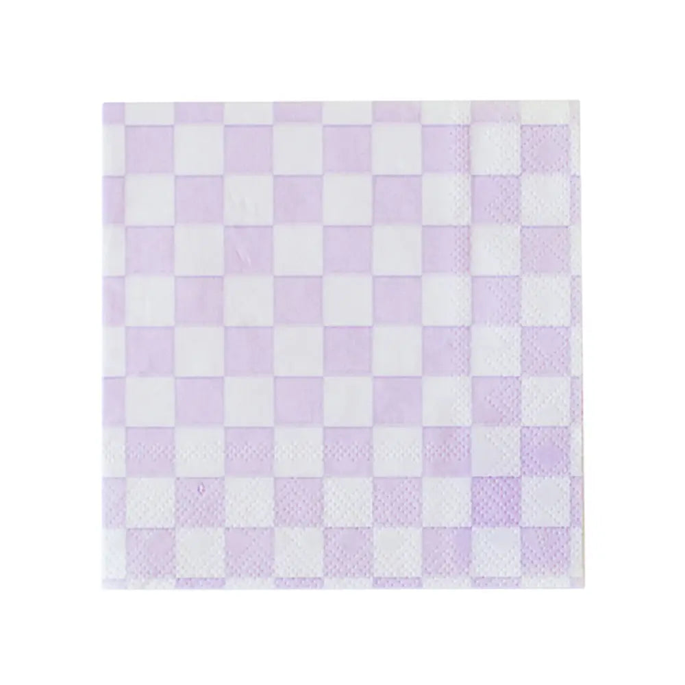 Check It! Purple Posse Large Napkins