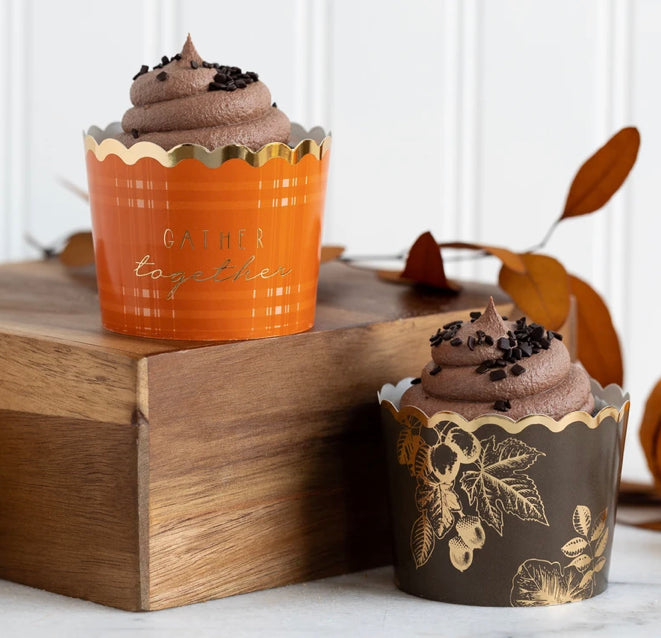 Stamped Leaves Baking/ Food Cups