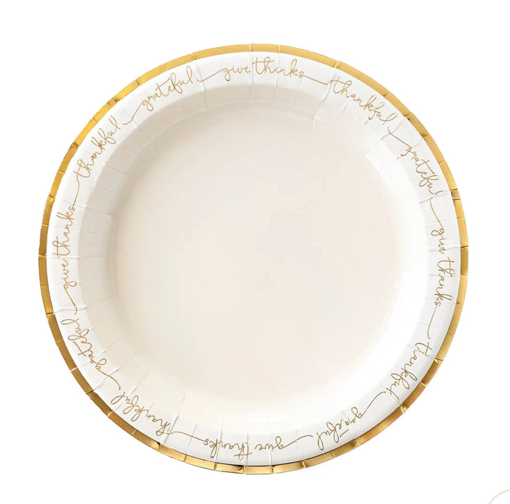 Harvest Words Charger Plate