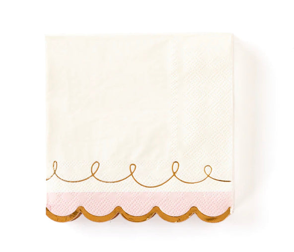 Cake by Courtney Scallop Cocktail Napkins