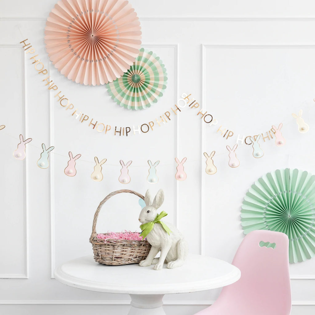 Pastel Bunny Pom Pom Banner