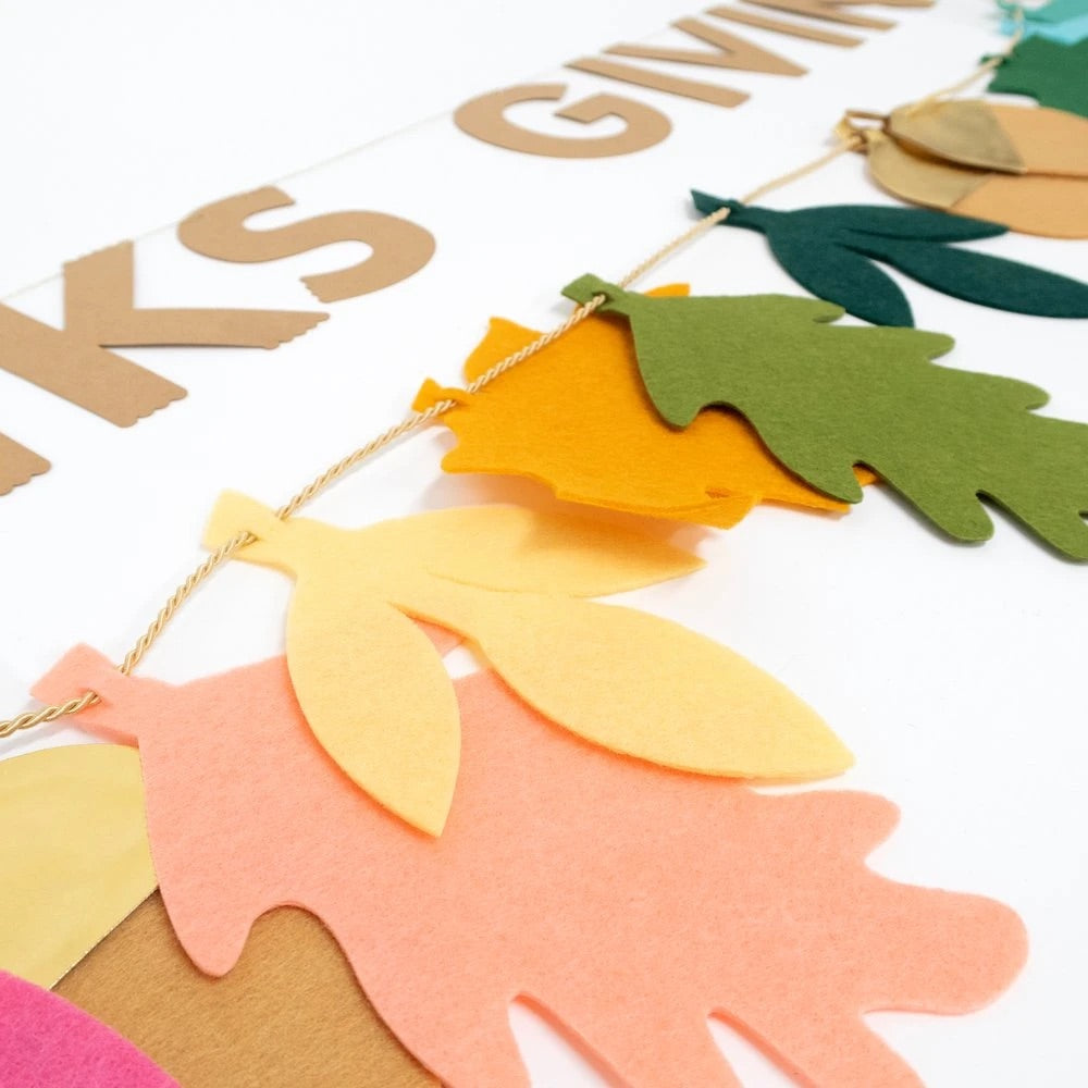 Felt Leaves Thanksgiving Garland