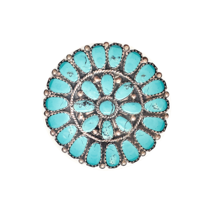 Turquoise Cluster Dessert Plate