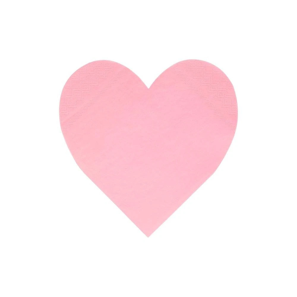 Pink Tone Large Heart Napkins