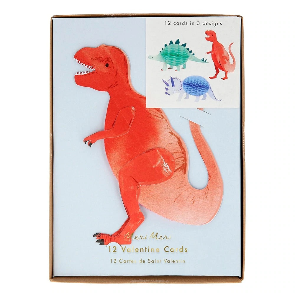 Dinosaur Valentine Card Set