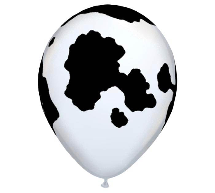 11” Latex Cow Print Balloon