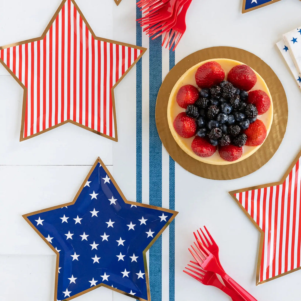 Stars and Stripes Star Shaped Plates