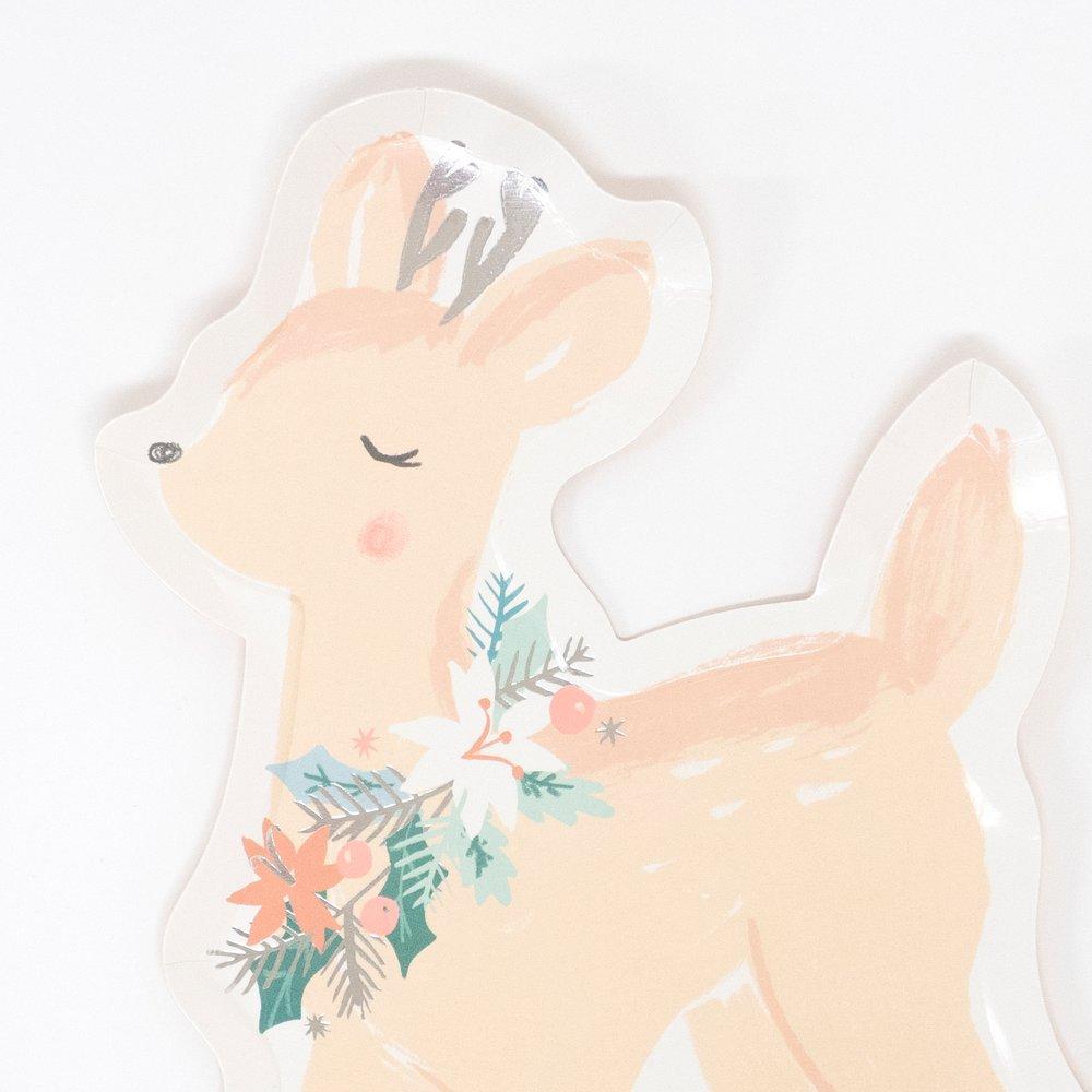 Pastel Deer Plates