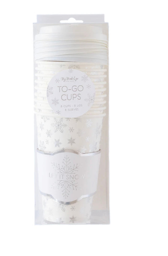 Silver Glam To Go Cups