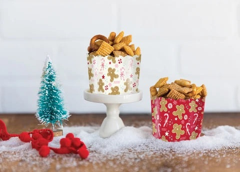 Gingerbread and Candy Cane Baking Cups