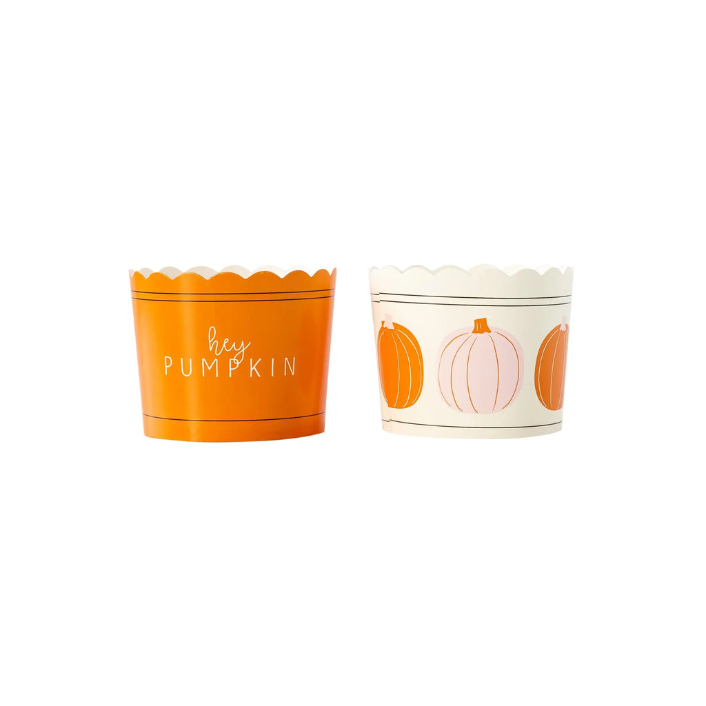 Pink and Orange Pumpkin Food Cups