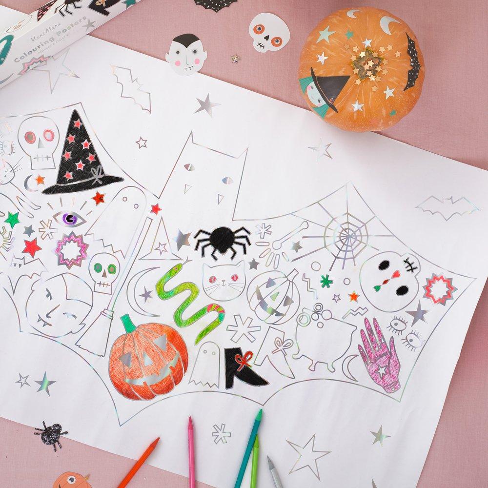 Halloween Coloring Posters