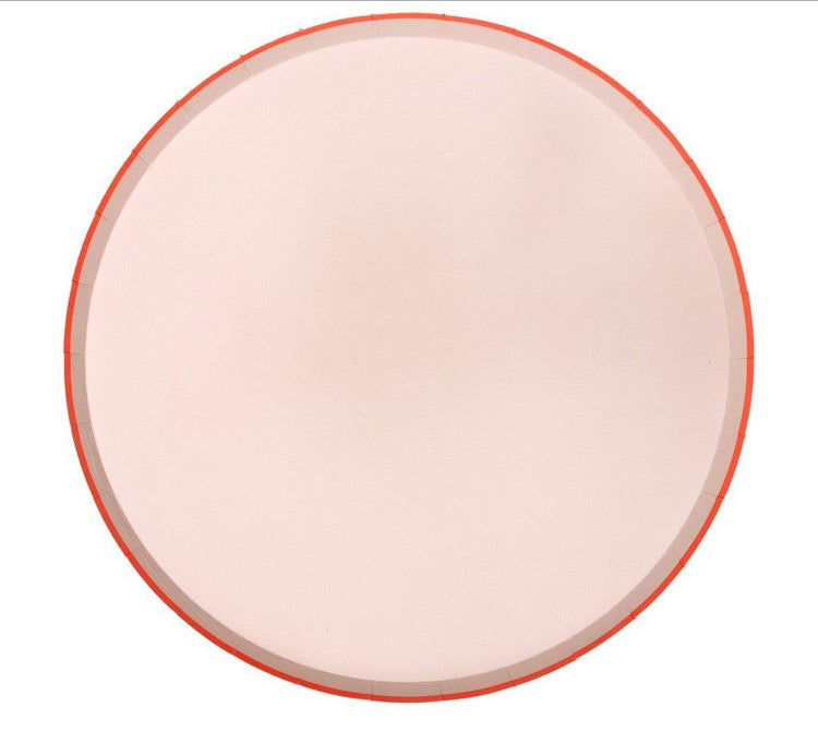 Pastel Neon Edge Dinner Plates