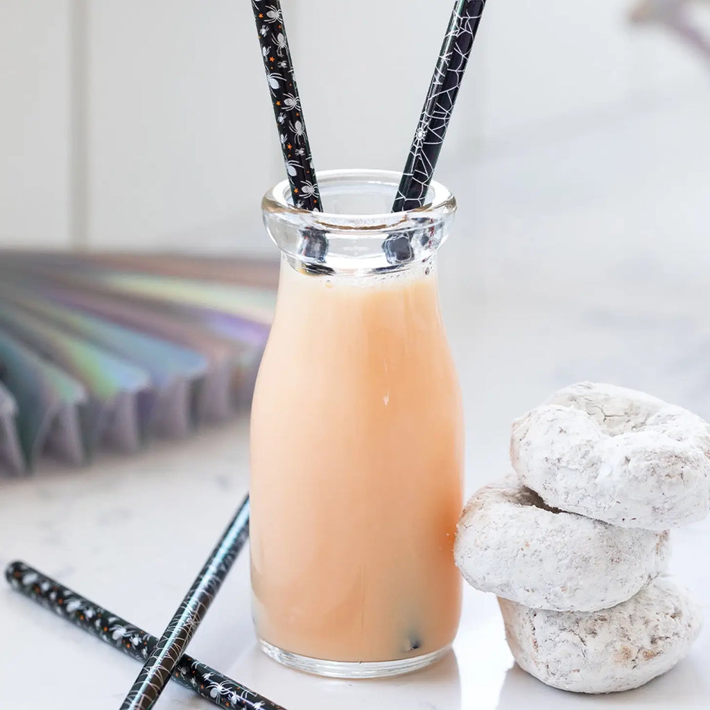 Spiders and Webs Reusable Straw