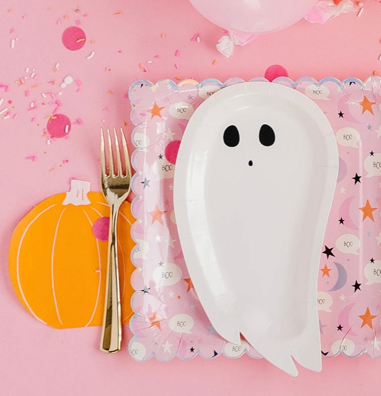 Happy Haunting Ghost Shaped Plates