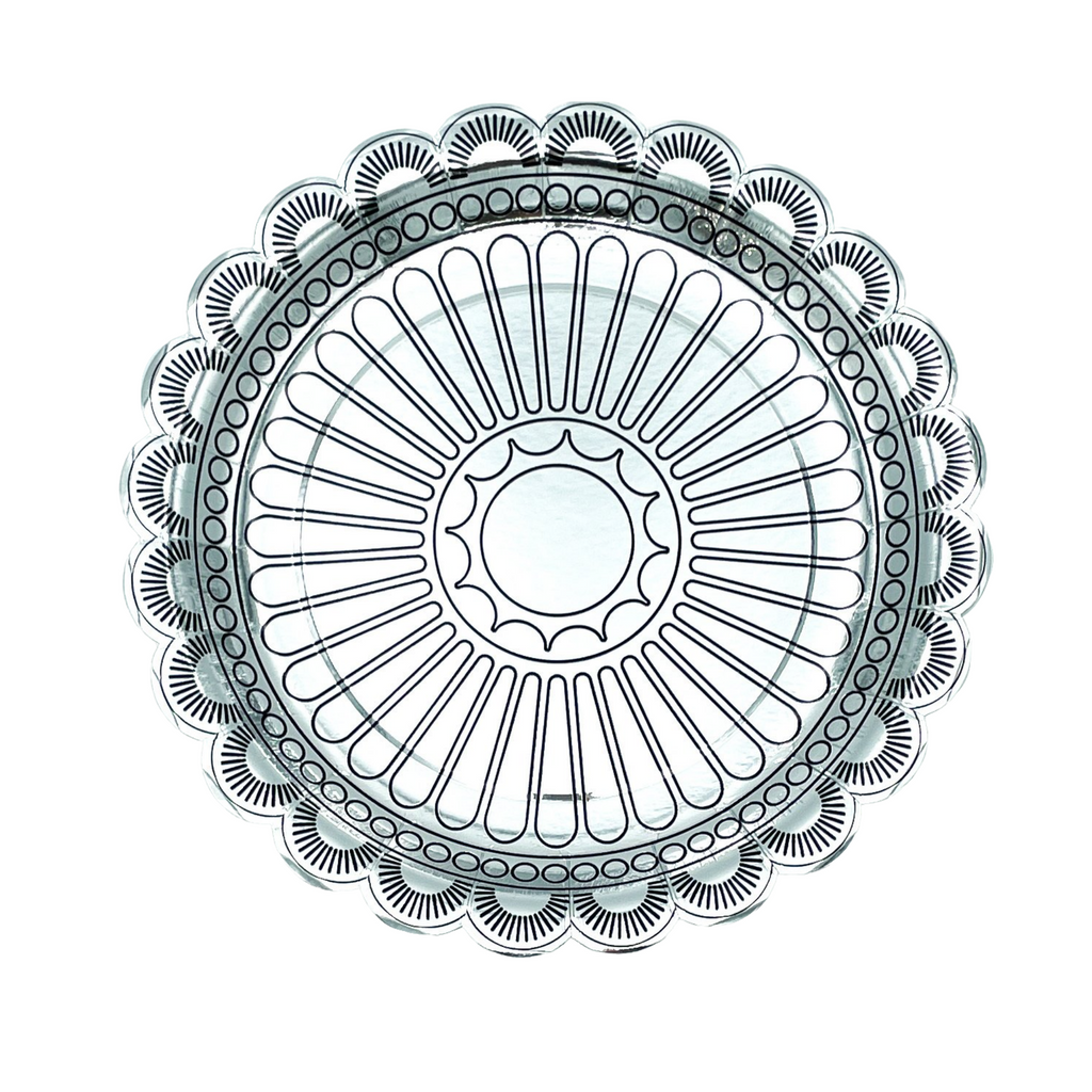 Silver Concho Dinner Plate