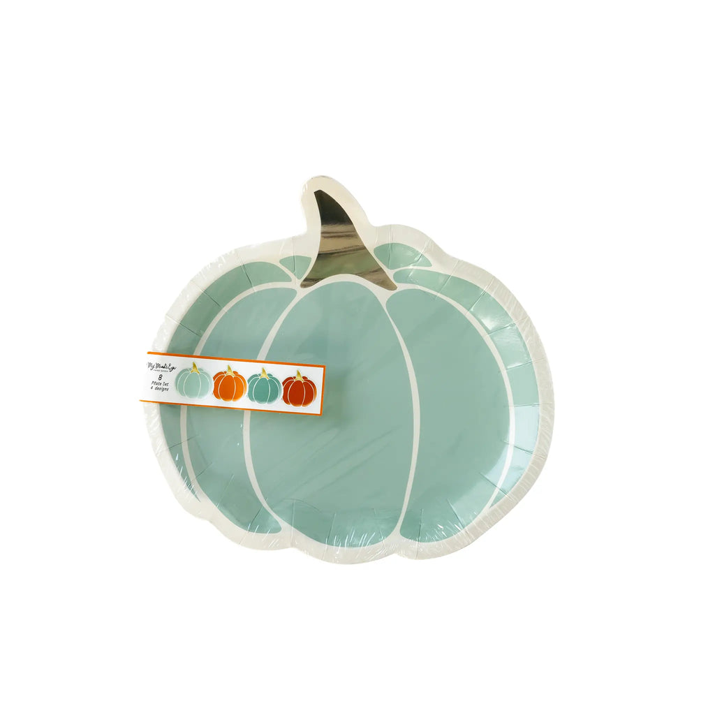 Colorful Pumpkin Shaped Plate Set