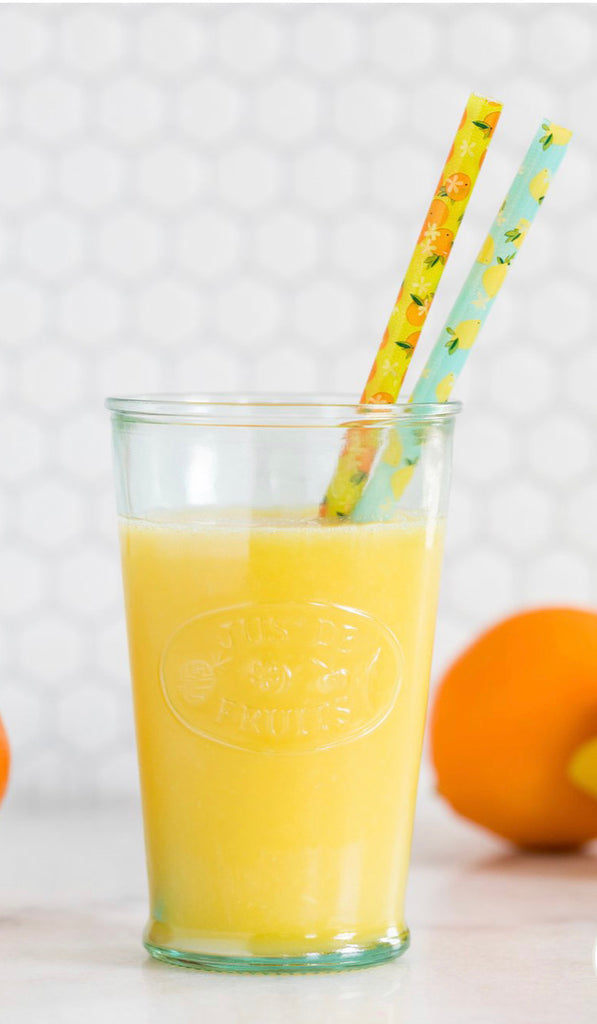 Summer Citrus Reuseable Straws