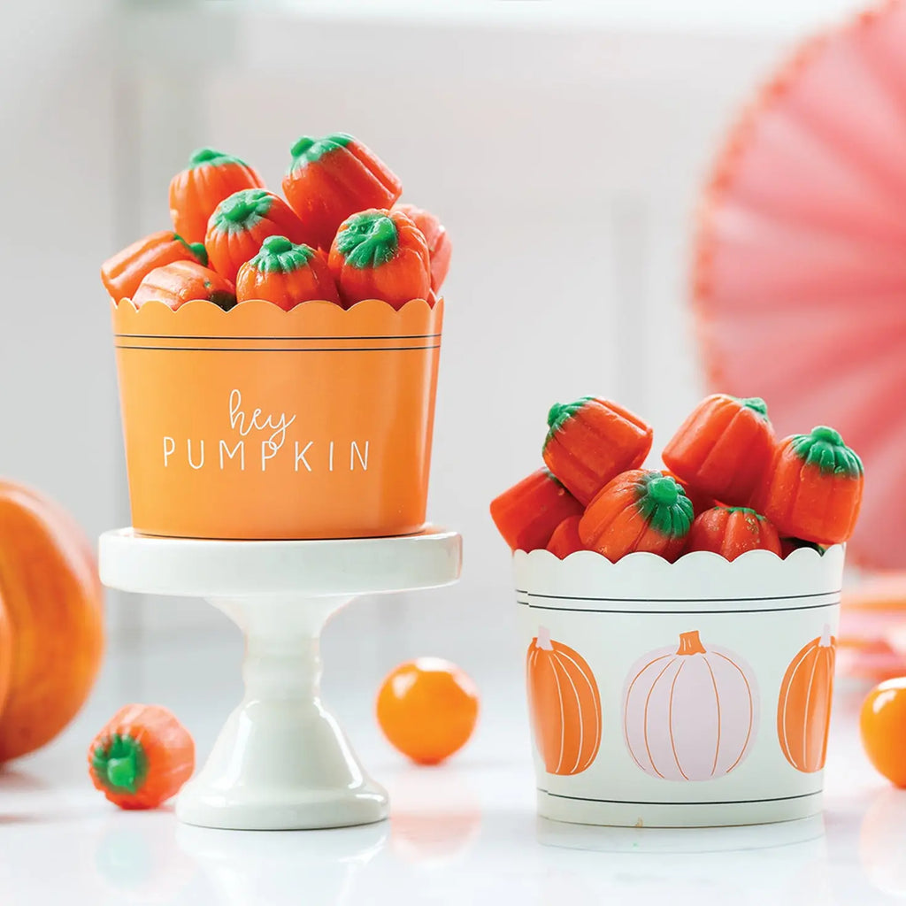 Pink and Orange Pumpkin Food Cups