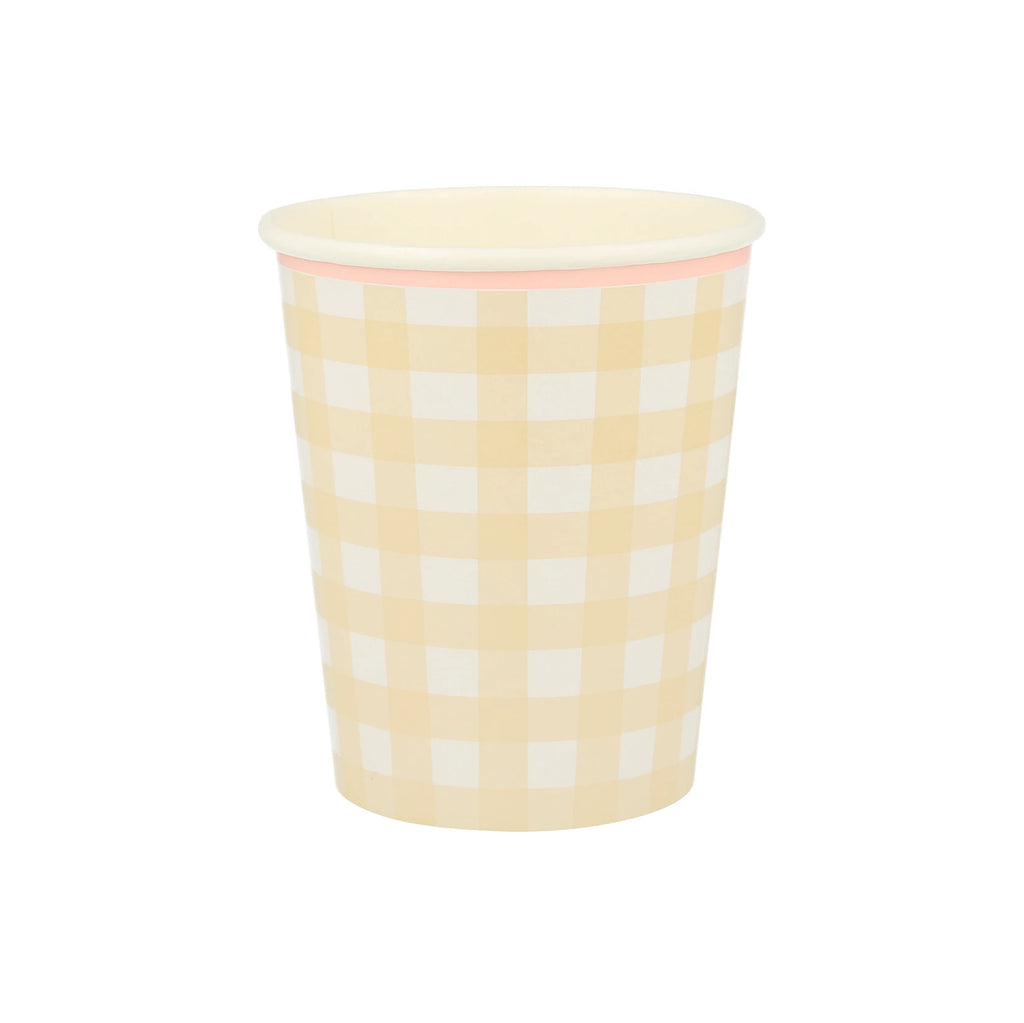 Gingham Cups