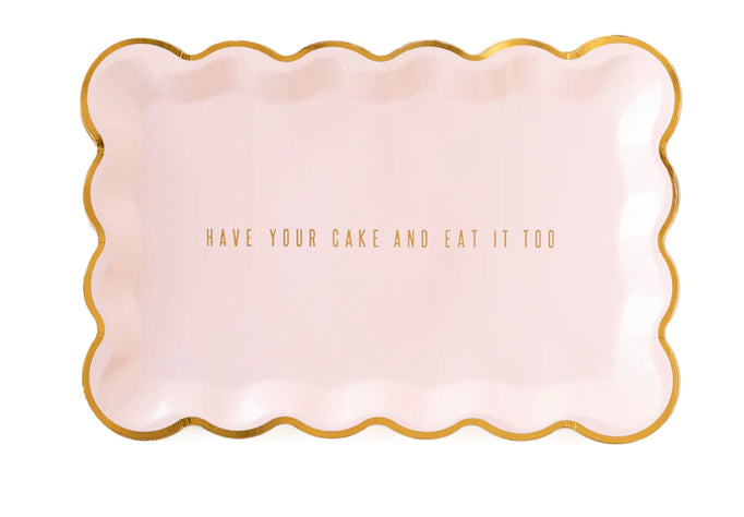Cake by Courtney Scallop Rectangular Plate