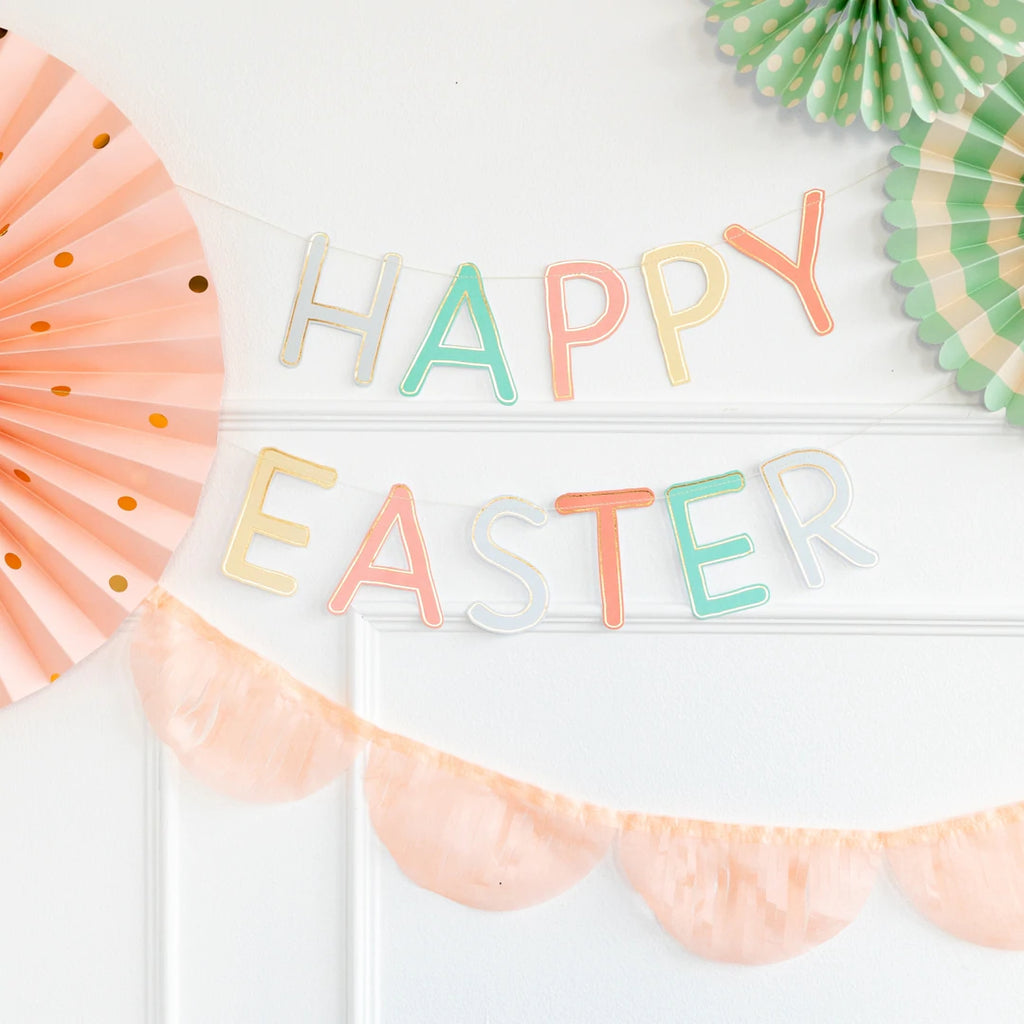 Happy Easter Fringed Banner